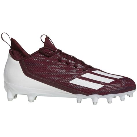 black adizero football cleats maroon.